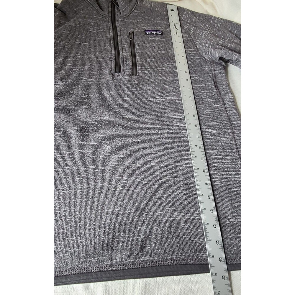 Patagonia Better Sweater Men’s Medium Gray 1/4 Zip Fleece Pullover - Picture 6 of 7